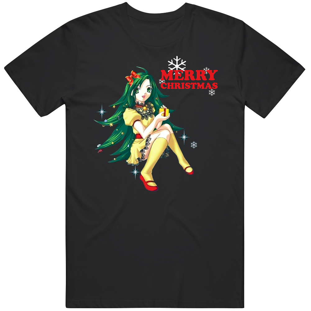 Christmas Holiday Anime Elf Mens Cotton Tee T Shirt