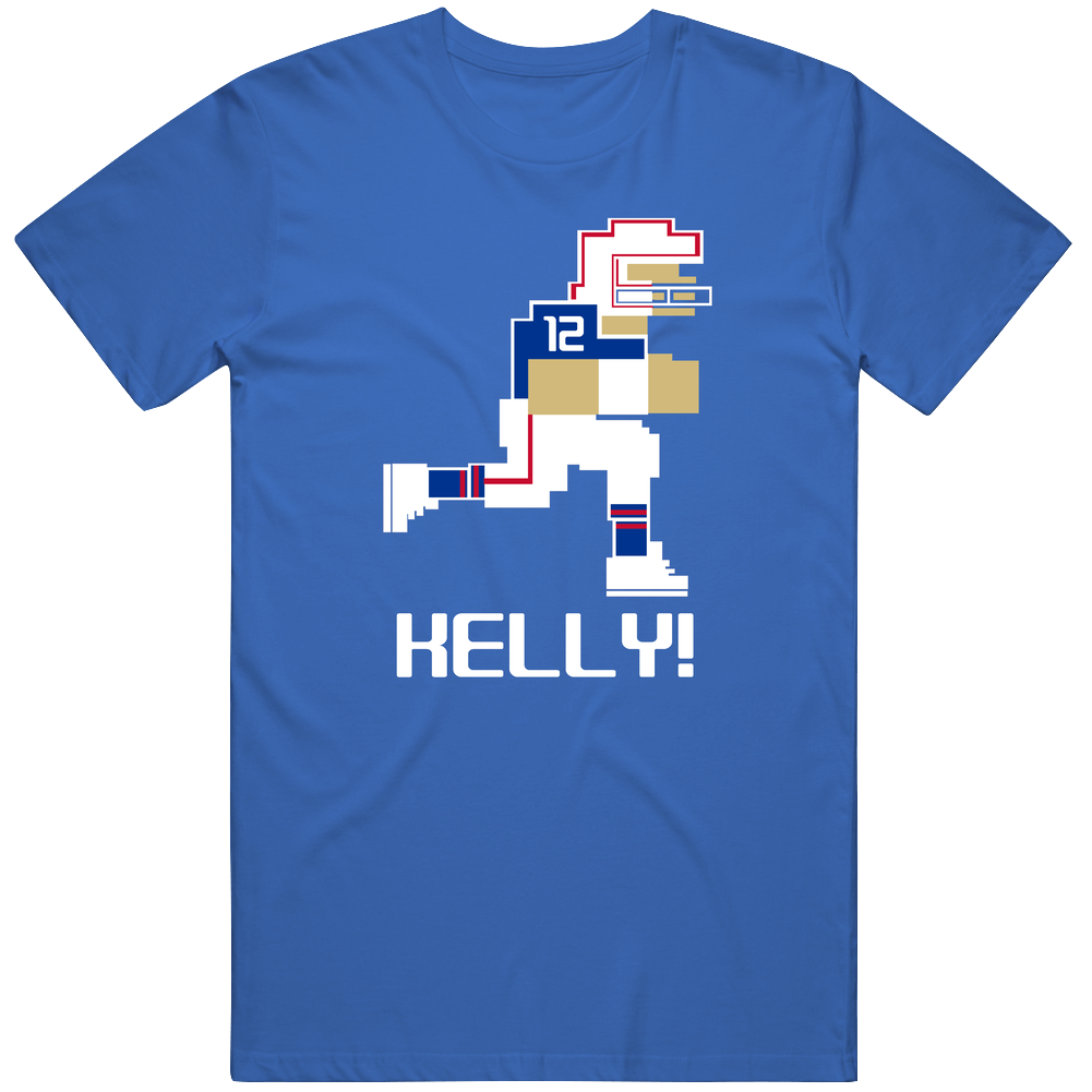Jim Kelly Tecmo Bowl Buffalo Football Athlete Fan Mens Cotton Tee T Shirt