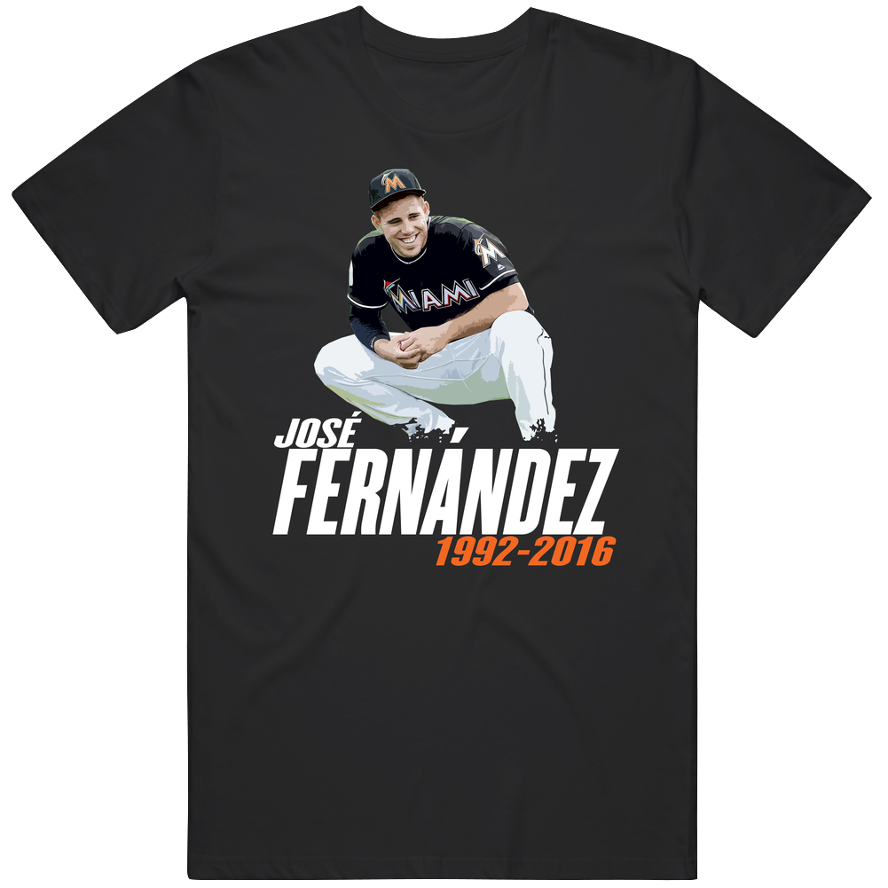 Jose Fernandez Miami Baseball Player Fan Memorial Mens Cotton Tee T Shirt Jose Fernandez Miami Baseball Player Fan Memorial Mens Cotton Tee T Shirt