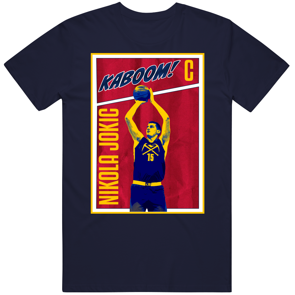 Nikola Jokic Denver Basketball Trading Card Mens Cotton Tee T Shirt Nikola Jokic Denver Basketball Trading Card Mens Cotton Tee T Shirt