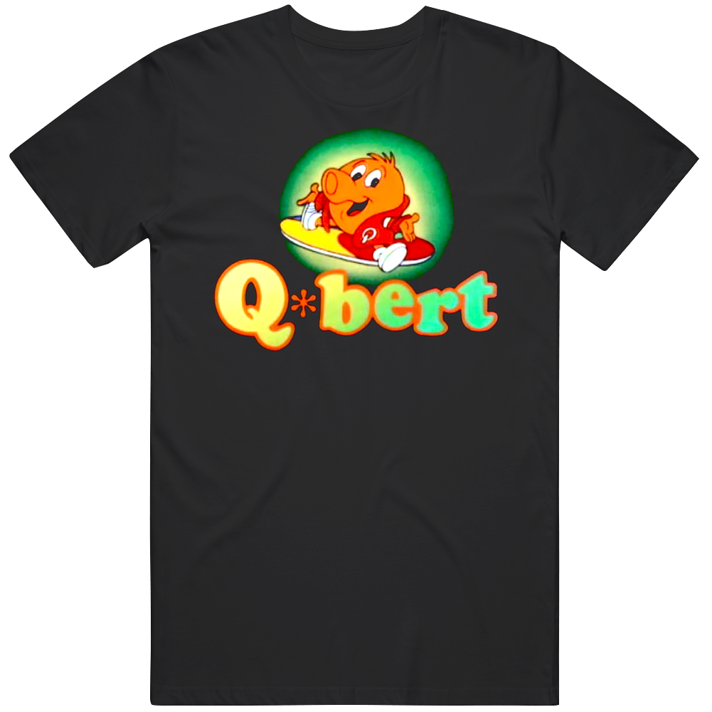 Q Bert Video Game Retro 80s Mens Cotton Tee T Shirt