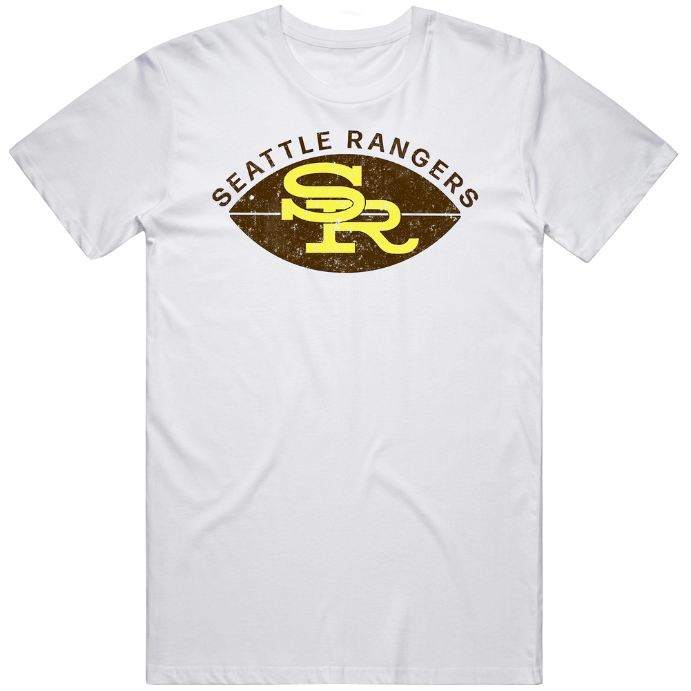 Seattle Rangers Cfl Continental Football League Vintage Team Logo Mens Cotton Tee T Shirt Seattle Rangers Cfl Continental Football League Vintage Team Logo Mens Cotton Tee T Shirt