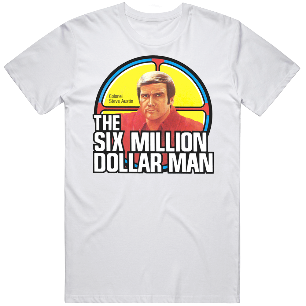 The Six Million Dollar Man Colonel Steve Austin Mens Cotton Tee T Shirt