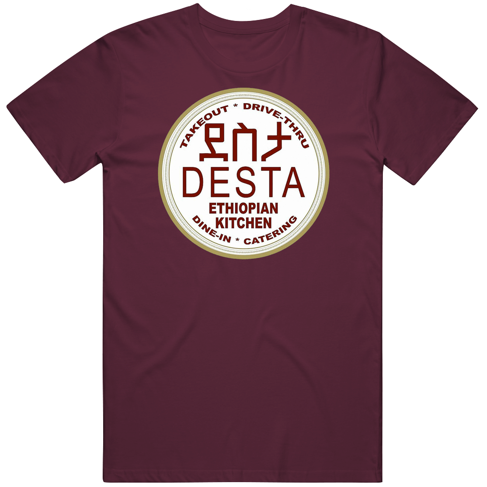 Desta Ethiopian Kitchen Atlanta Georgia Top Restaurants Food Fan Lover Foodie Mens Cotton Tee T Shirt