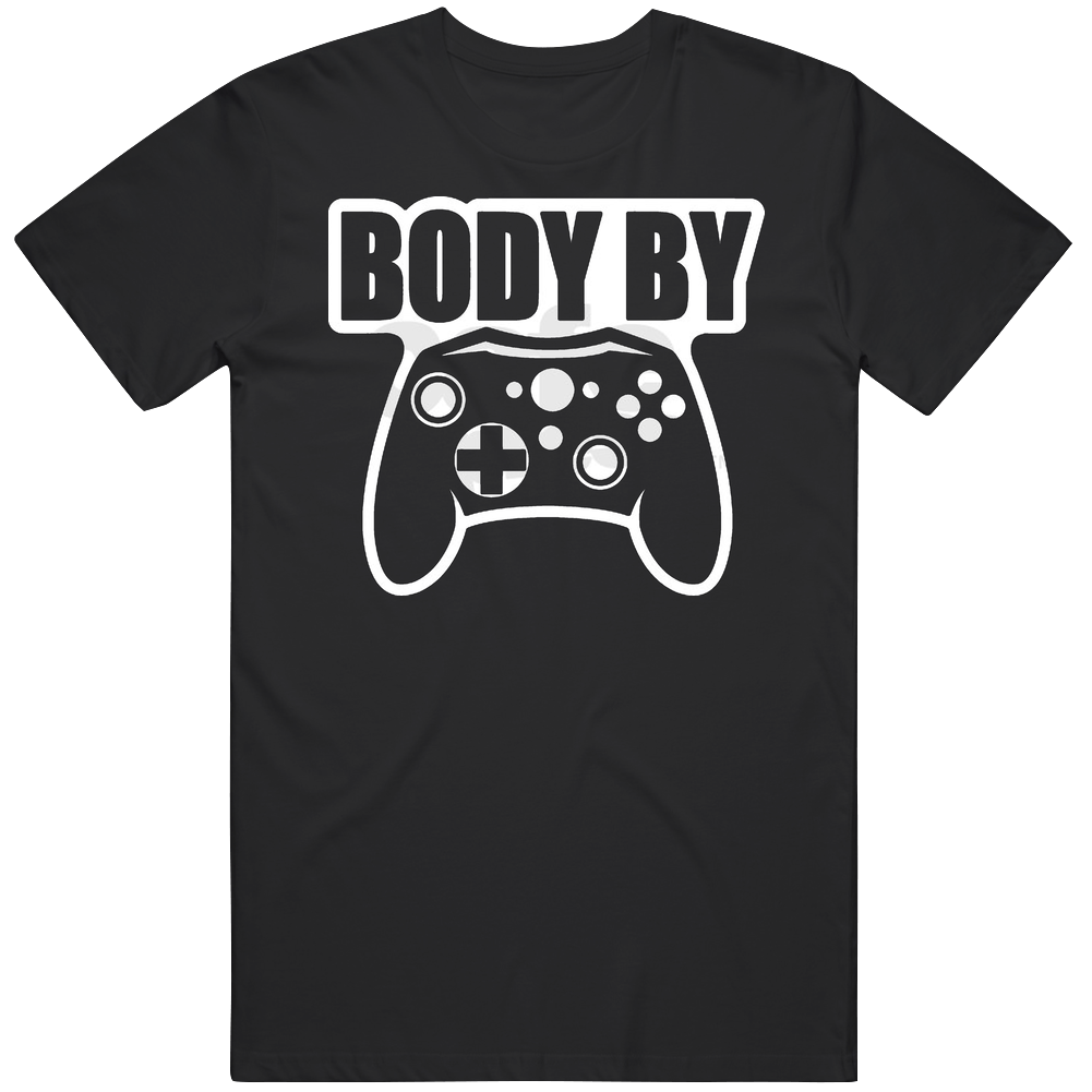Body By Video Games Funny Mens Cotton Tee T Shirt