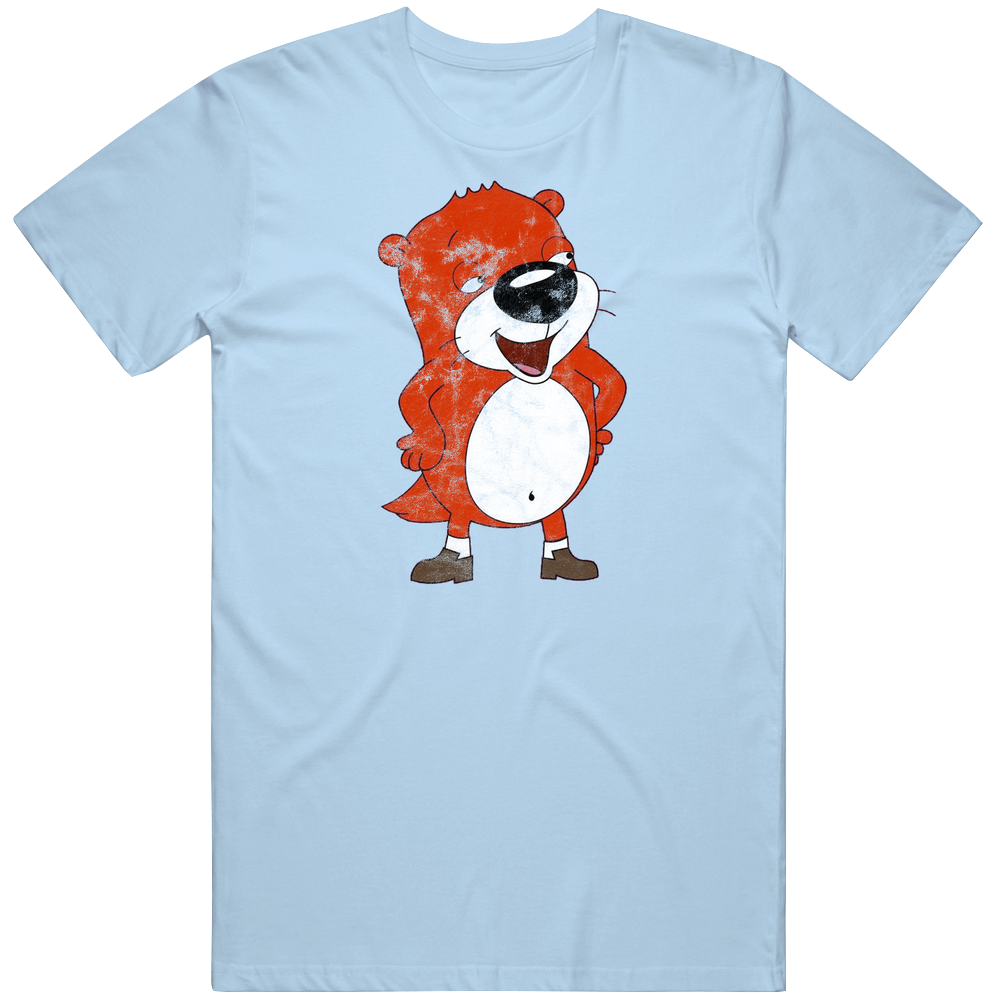 Peanut Pb&j Otter Playground 90s Kids Tv Show Cartoon Worn Look Mens Cotton Tee T Shirt