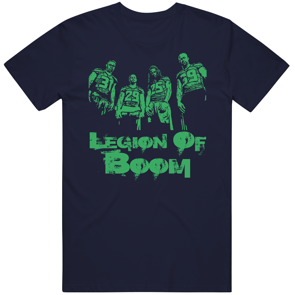 The Legion Of Boom Seattle Football Mens Cotton Tee T Shirt The Legion Of Boom Seattle Football Mens Cotton Tee T Shirt
