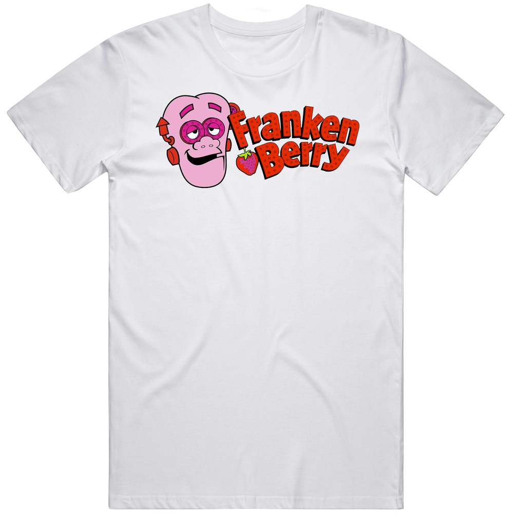 Frankenberry Logo Greatest Cereal Of All Time Breakfast Fan Foodie Mens Cotton Tee T Shirt
