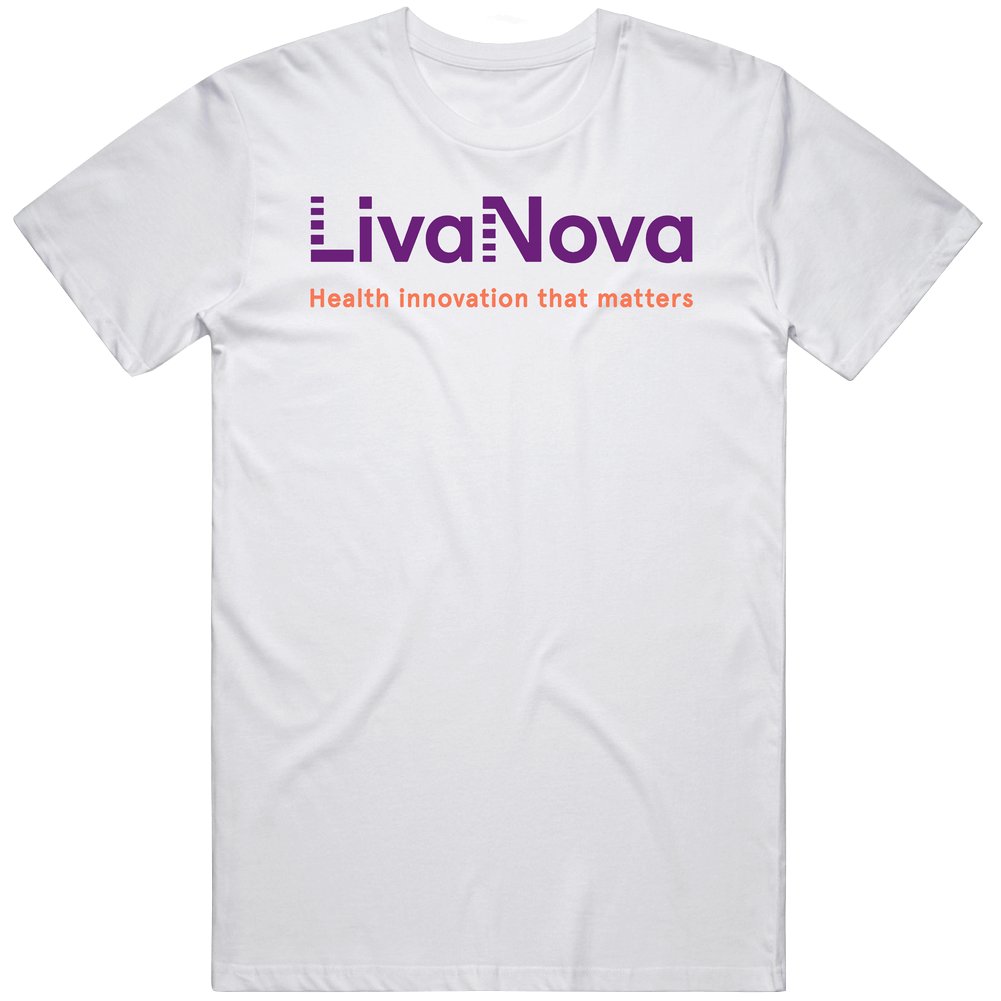 Livanova Plc Nasdaq Company Logo Employee Fan Mens Cotton Tee T Shirt