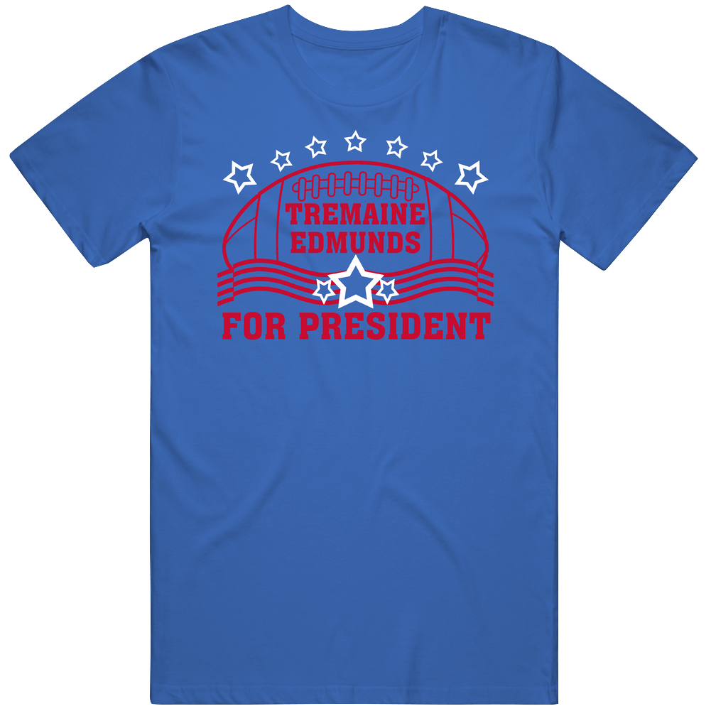 Tremaine Edmunds For President Defense Buffalo Football Fan Mens Cotton Tee T Shirt