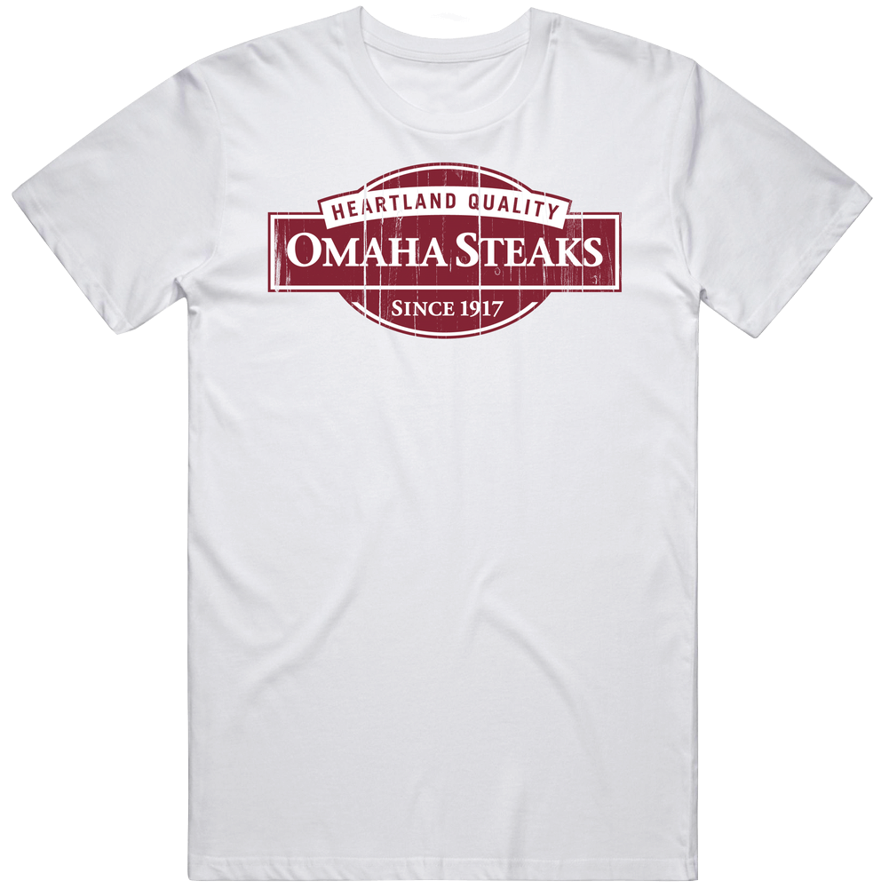Omaha Steaks 1917 Logo Popular Steak Brand Food Fan Gift Mens Cotton Tee T Shirt
