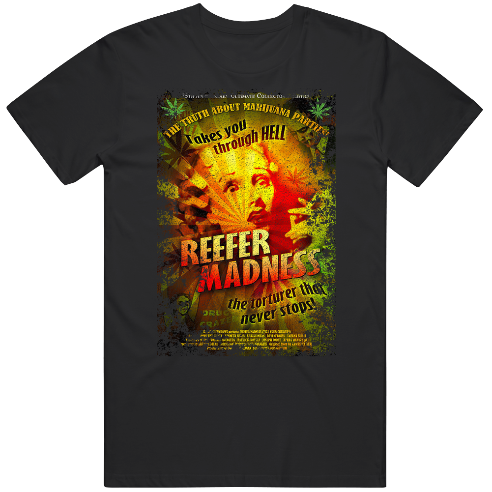 Reefer Madness Cover Torturer Stoner Weed Mens Cotton Tee T Shirt Reefer Madness Cover Torturer Stoner Weed Mens Cotton Tee T Shirt