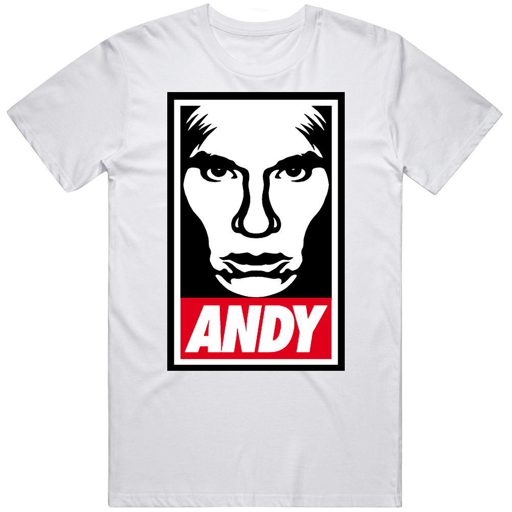 Andy Warhol Obey Shepard Fairey Mens Cotton Tee T Shirt