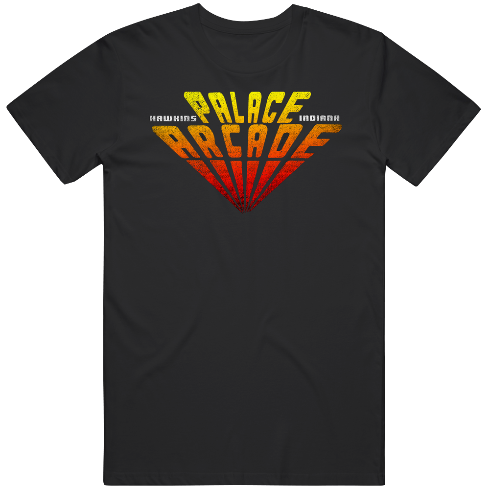 Palace Arcade Stranger Things Hawkins Netflix Show Retro 80s Grunge Worn Look Geek Mens Cotton Tee T Shirt