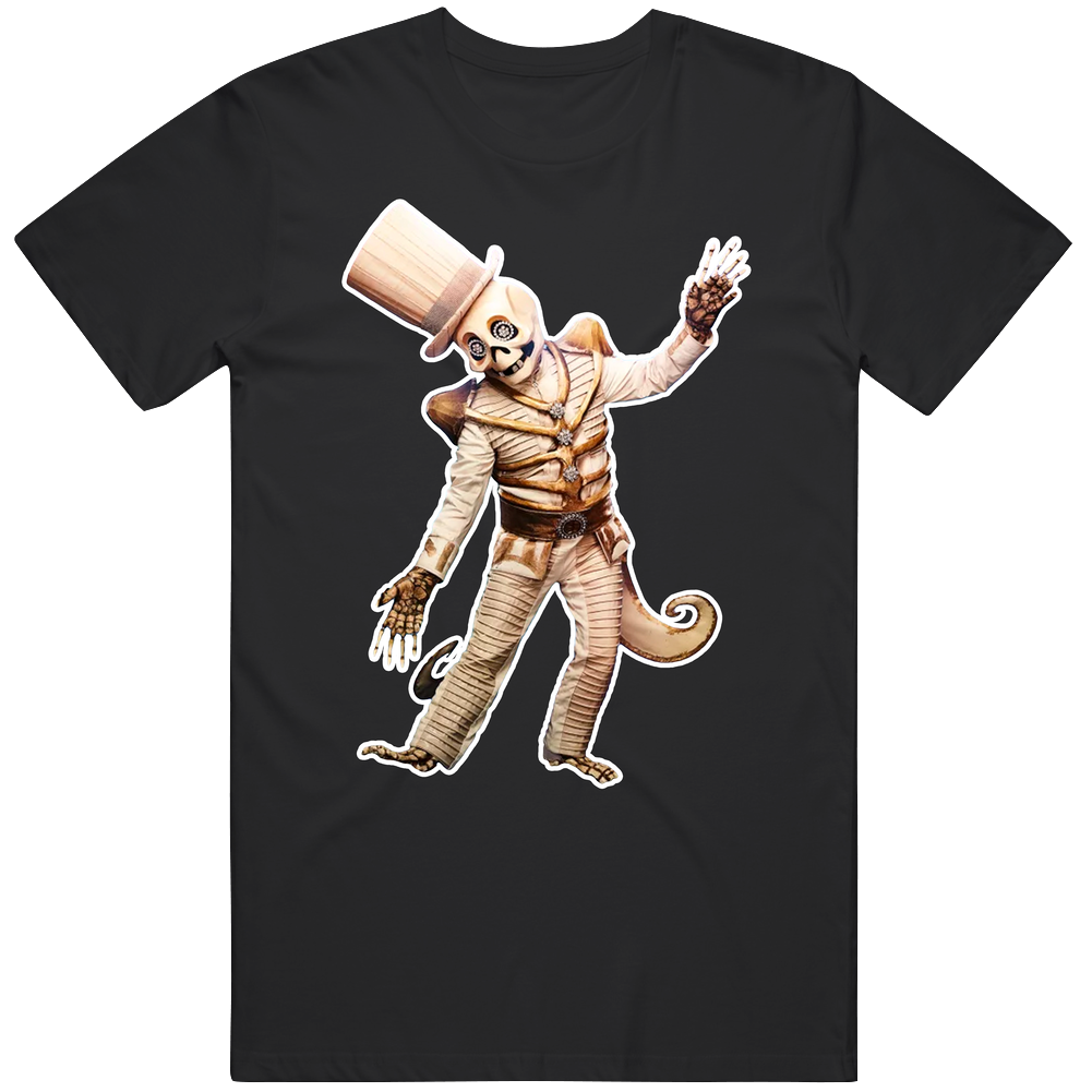 The Skeleton Paul Shaffer  The Masked Singer Mens Cotton Tee T Shirt