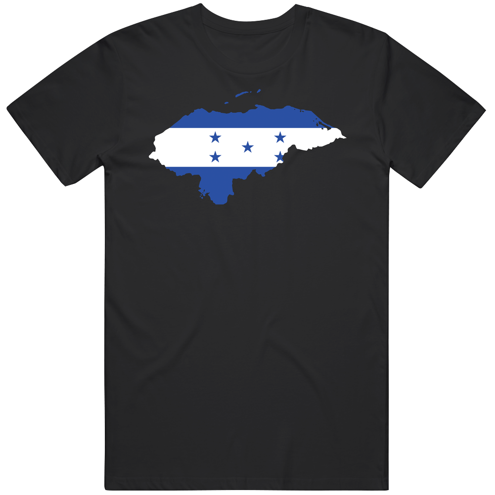 Honduras Country Flag Silhouette Patriotic Nationality Mens Cotton Tee T Shirt