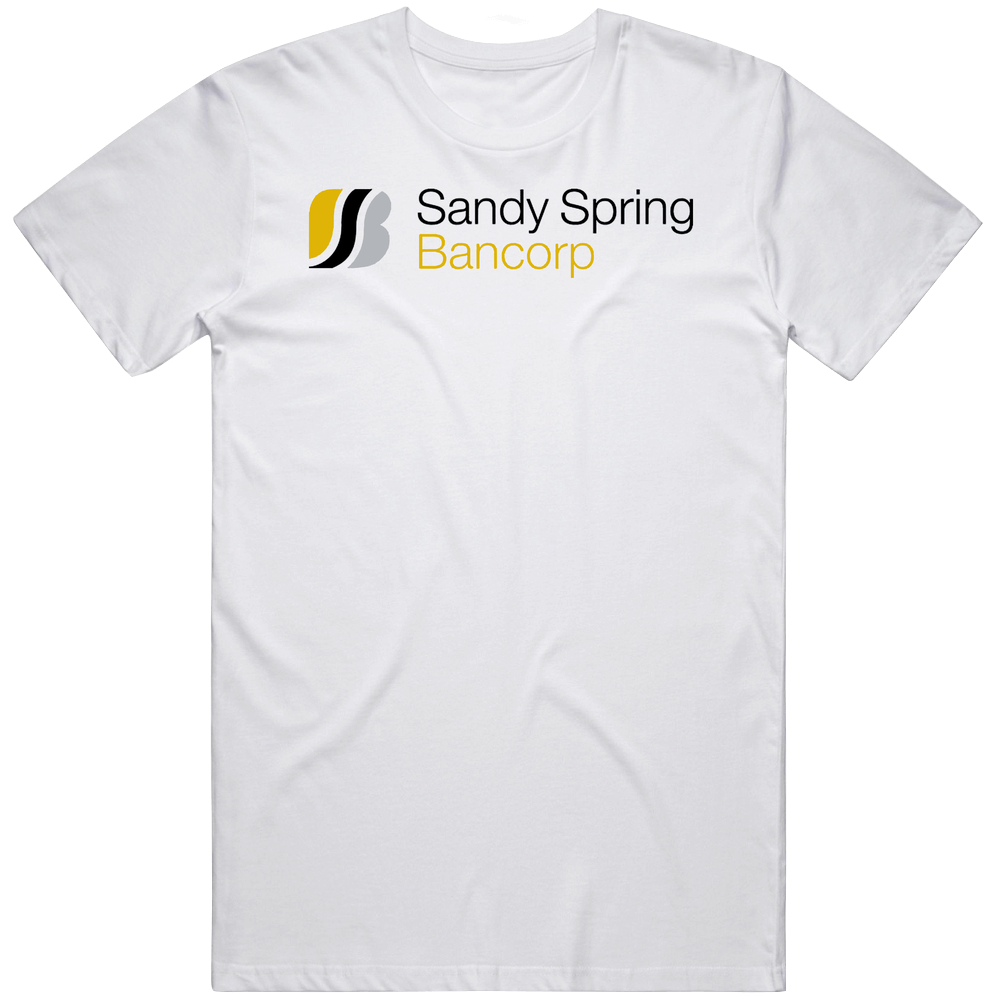 Sandy Spring Bancorp Inc Nasdaq Company Logo Employee Fan Mens Cotton Tee T Shirt
