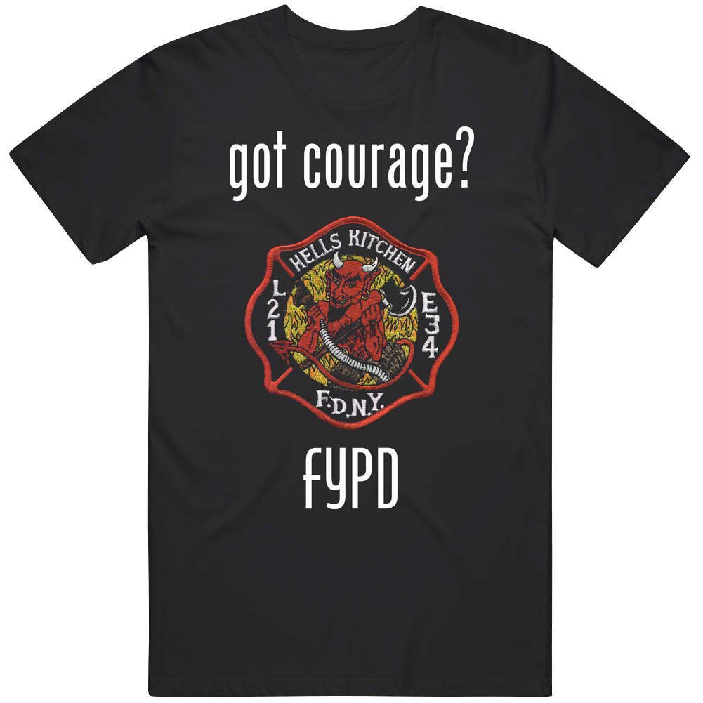 Fdny Got Courage Mens Cotton Tee T Shirt Fdny Got Courage Mens Cotton Tee T Shirt