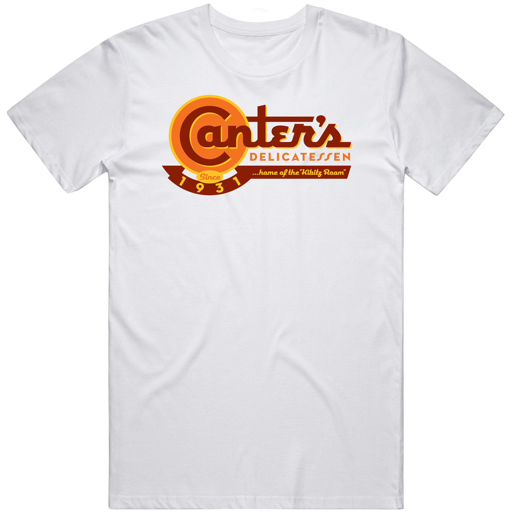 Canters Deli Los Angeles Restaurant Cool Retro Vintage Classic Food Mens Cotton Tee T Shirt