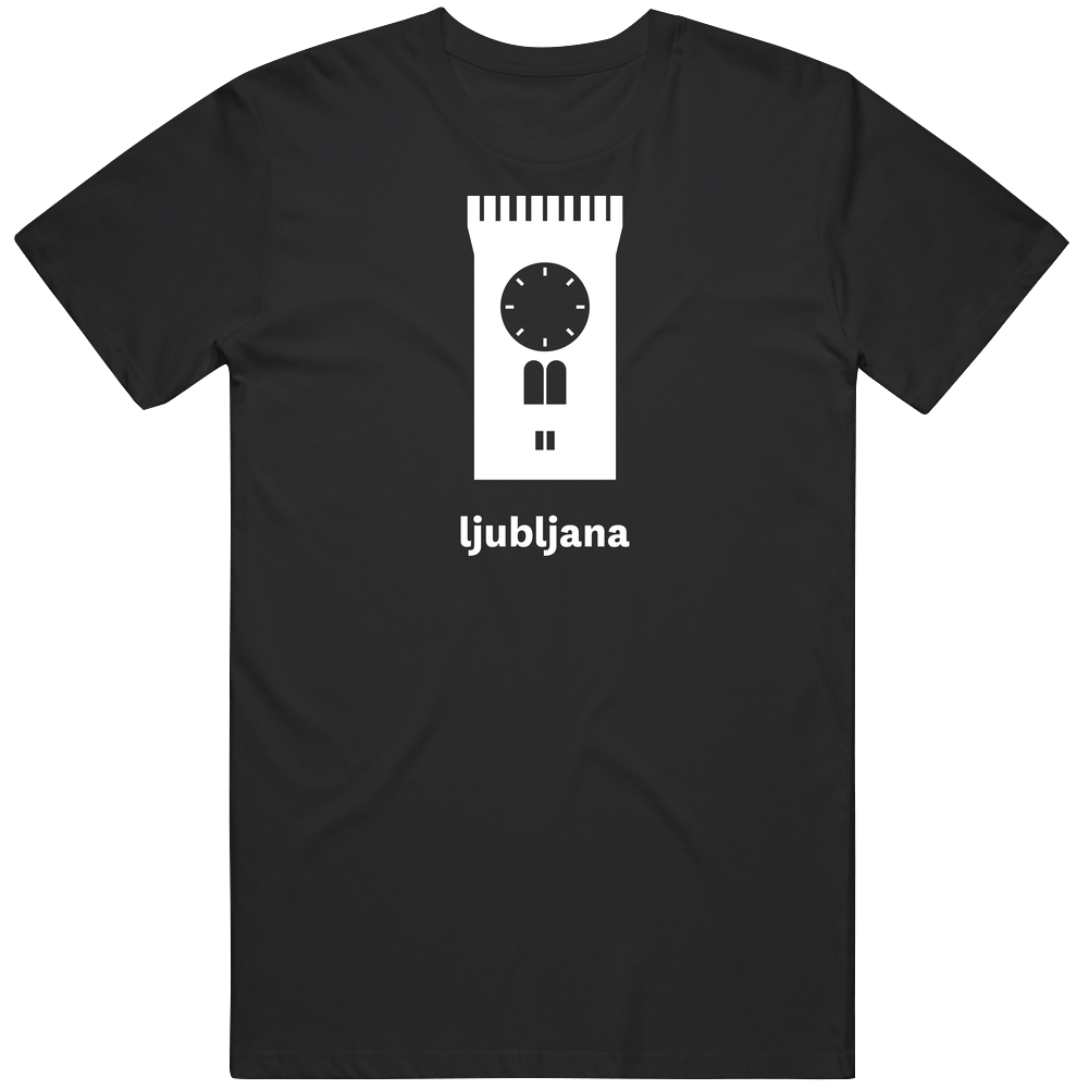 Ljubljana Slovenia World Class Cities Landmarks Dark Mens Cotton Tee T Shirt Ljubljana Slovenia World Class Cities Landmarks Dark Mens Cotton Tee T Shirt