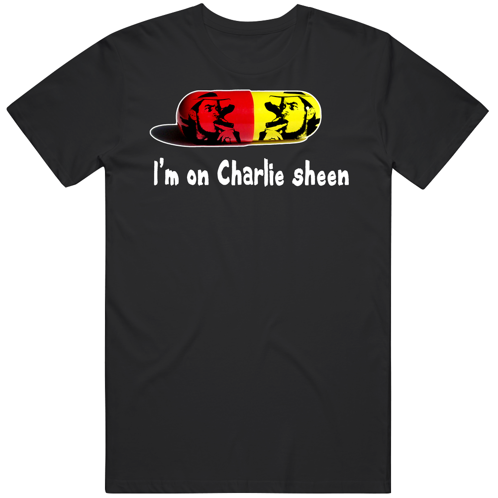 I'm On Charlie Sheen Drug Winning Plan Better Mens Cotton Tee T Shirt