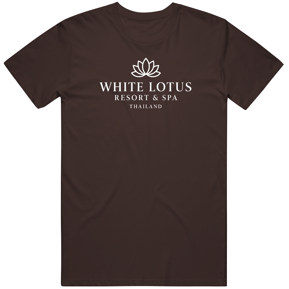 White Lotus Thailand Resort Mens Cotton Tee T Shirt White Lotus Thailand Resort Mens Cotton Tee T Shirt
