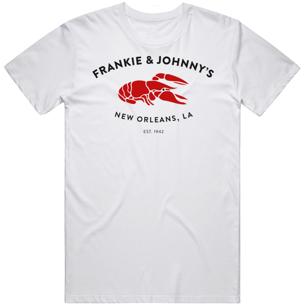 Frankie And Johnny's New Orleans Restaurant Logo Mens Cotton Tee T Shirt Frankie And Johnny's New Orleans Restaurant Logo Mens Cotton Tee T Shirt