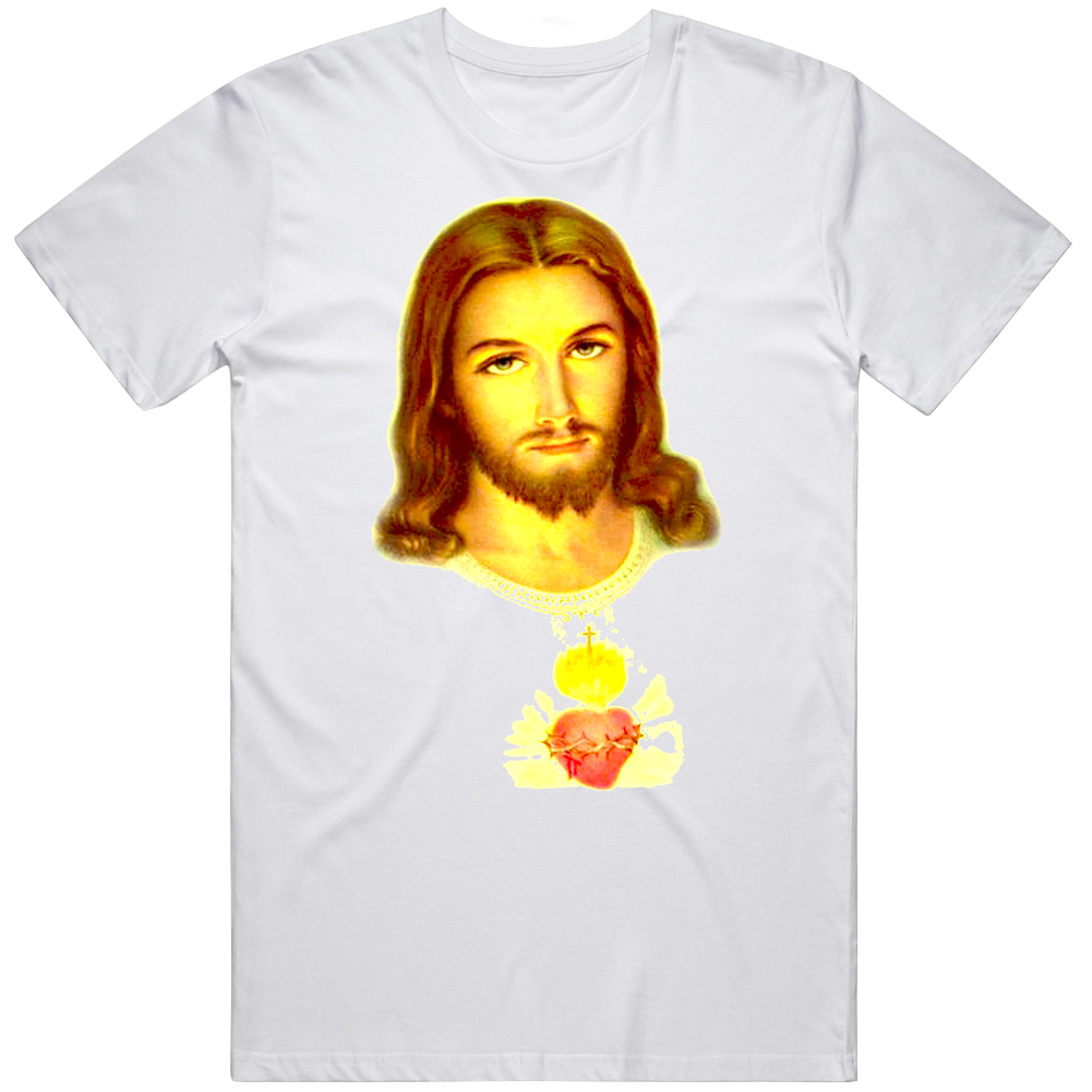 Jesus Sacred Heart Mens Cotton Tee T Shirt Jesus Sacred Heart Mens Cotton Tee T Shirt