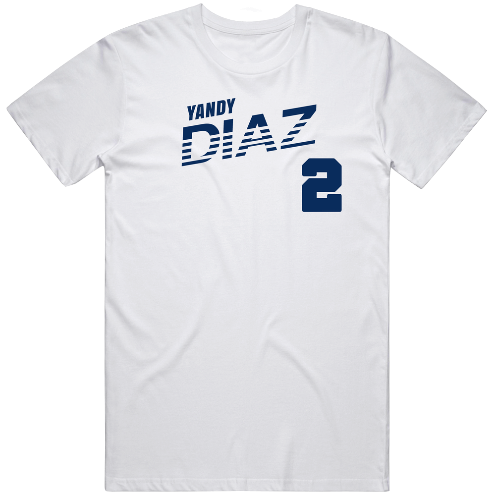 Yandy Diaz 2 Favorite Player Tampa Bay Baseball Mens Cotton Tee T Shirt