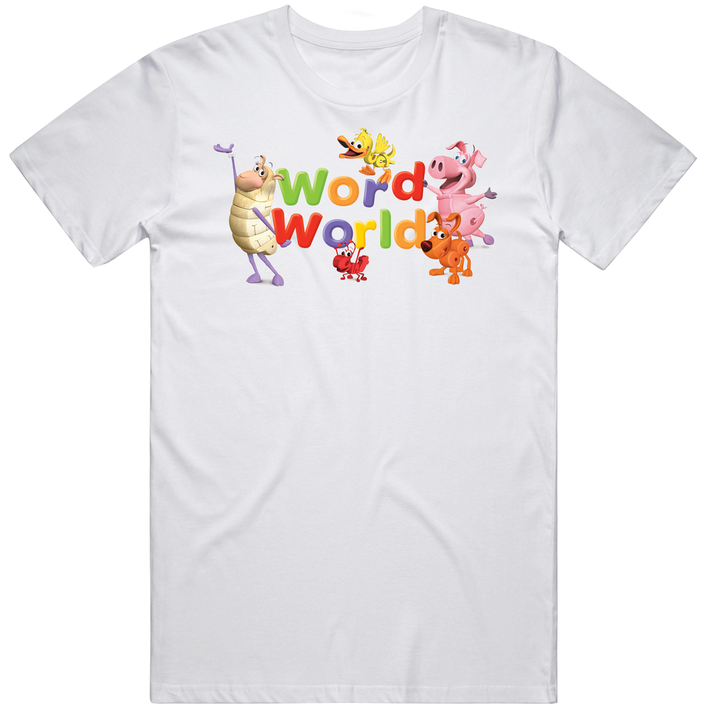 World World Kids Tv Show Mens Cotton Tee T Shirt