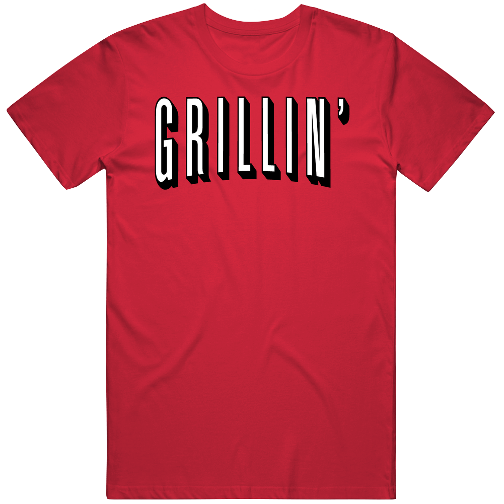 Grillin' Barbeque Bbq Lovers Netflix Logo Mashup Parody Mens Cotton Tee T Shirt