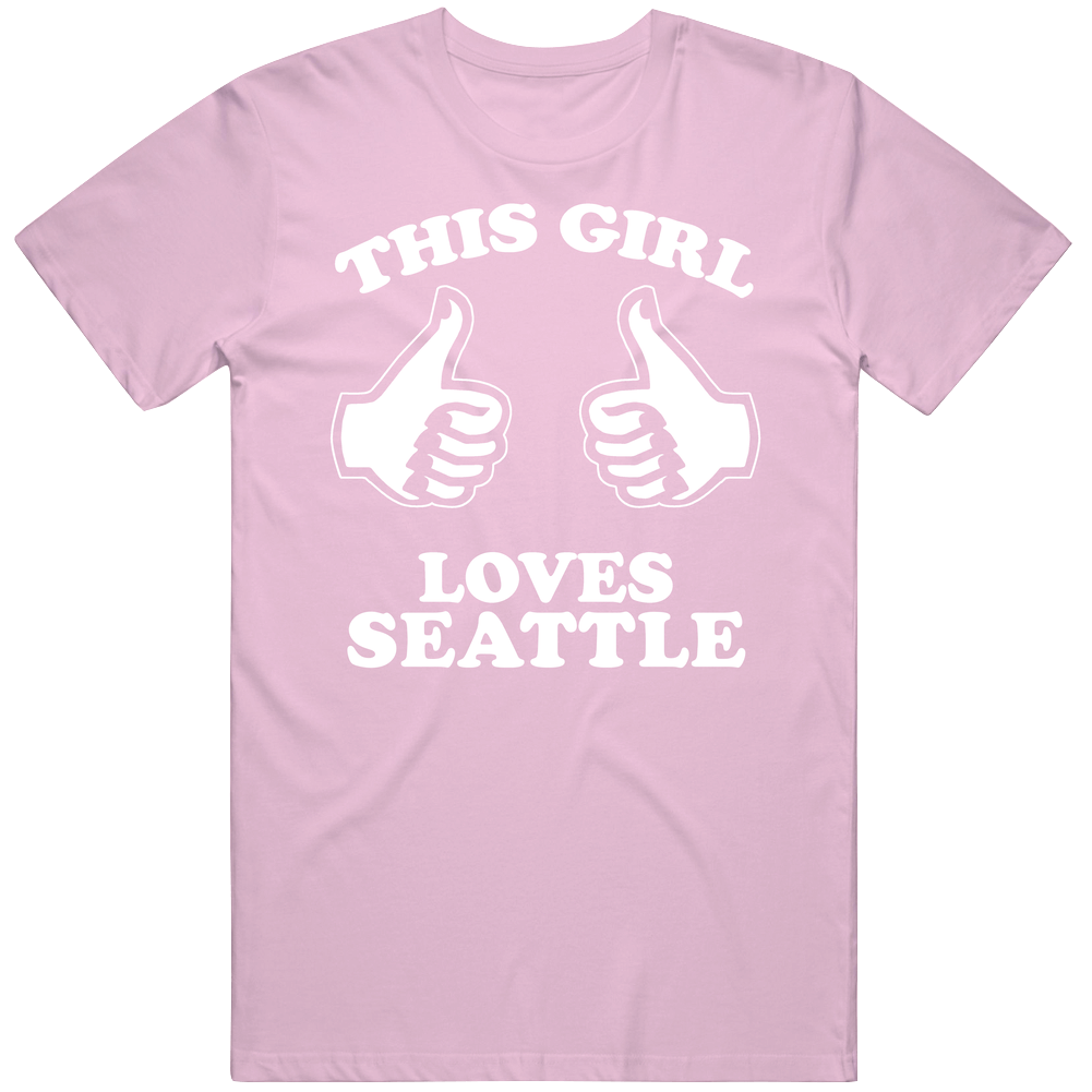 This Girl Loves Seattle Custom Mens Cotton Tee T Shirt This Girl Loves Seattle Custom Mens Cotton Tee T Shirt