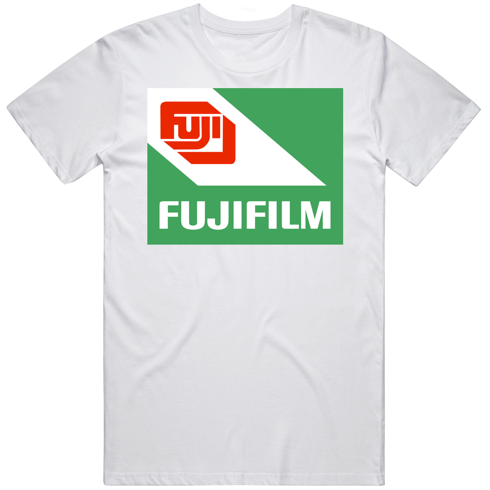 Fujifilm Film Roll Box Logo Digital Analog Photography Camera Fan Mens Cotton Tee T Shirt