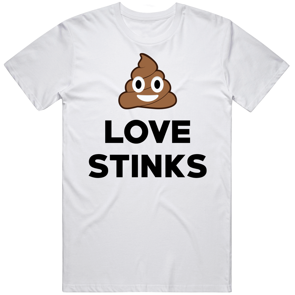 Love Stinks Funny Poop Emoji Anti Valentine Single Breakup Mens Cotton Tee T Shirt Love Stinks Funny Poop Emoji Anti Valentine Single Breakup Mens Cotton Tee T Shirt