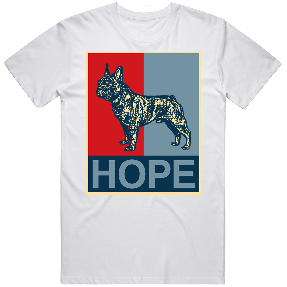French Bulldog Custom Dog Breed Hope Parody Mens Cotton Tee T Shirt
