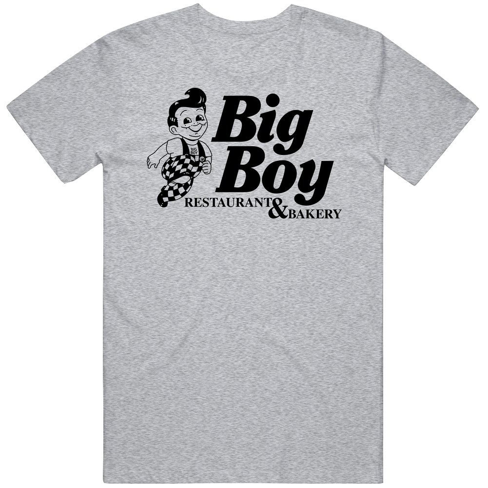 Big Boy Fictional Restaurant Logo Mens Cotton Tee T Shirt
