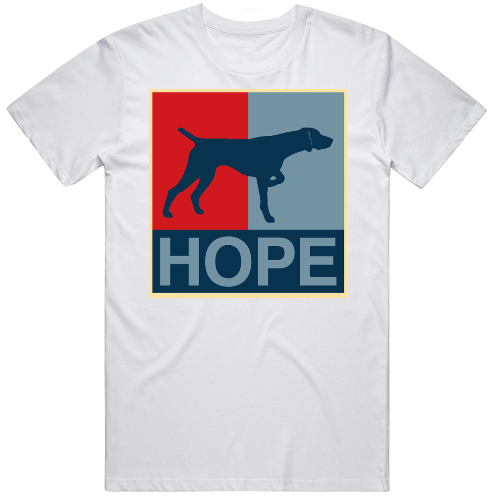 German Wirehaired Pointer Custom Dog Breed Hope Parody Mens Cotton Tee T Shirt