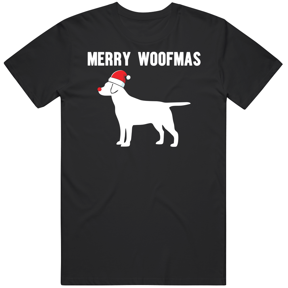 Merry Woofmas Funny Labrador Christmas Mens Cotton Tee T Shirt