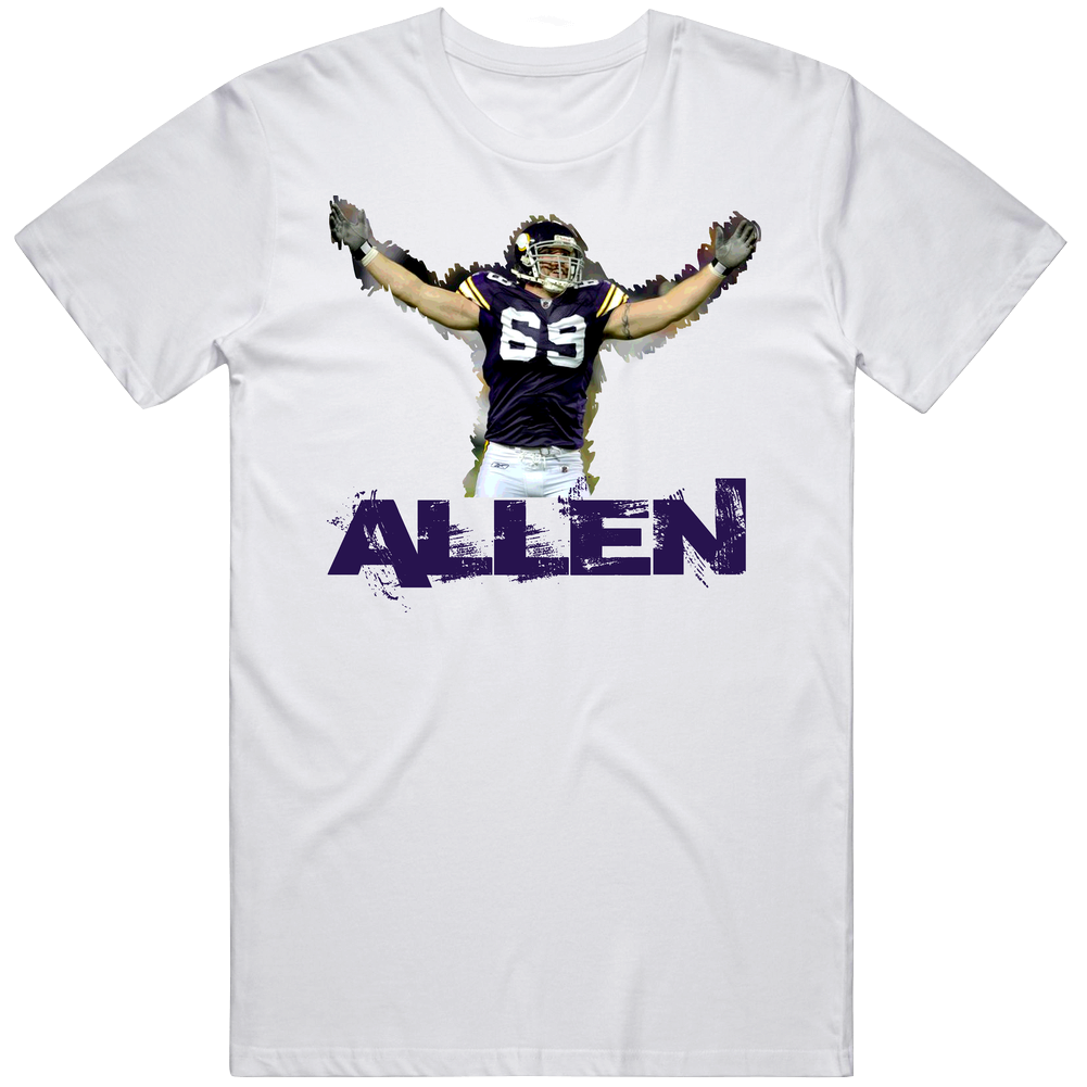 Jared Allen Minnesota Football Mens Cotton Tee T Shirt Jared Allen Minnesota Football Mens Cotton Tee T Shirt