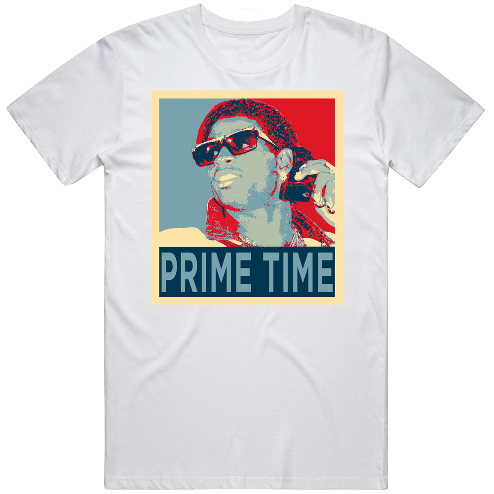 Deion Sanders Prime Time Hope Style Football Fan Mens Cotton Tee T Shirt