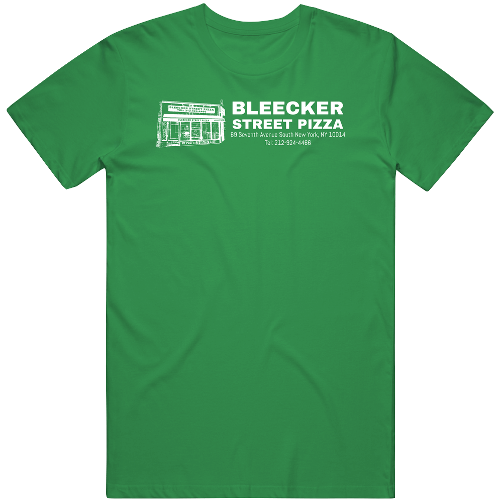 Bleeker Street Pizza New York Pizzeria Restaurant Unisex Vintage Irish Green Mens Cotton Tee T Shirt