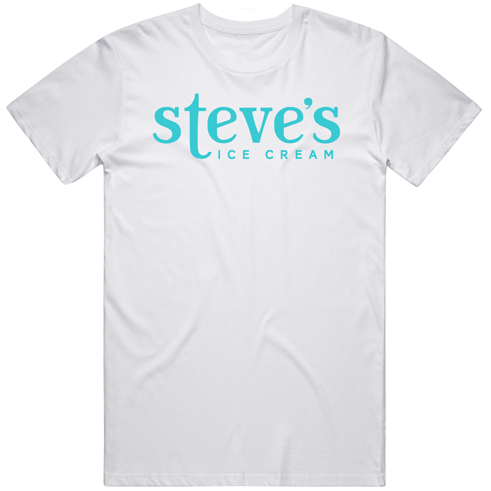 Steve's Best Ice Cream Brand Dessert Treat Logo Mens Cotton Tee T Shirt
