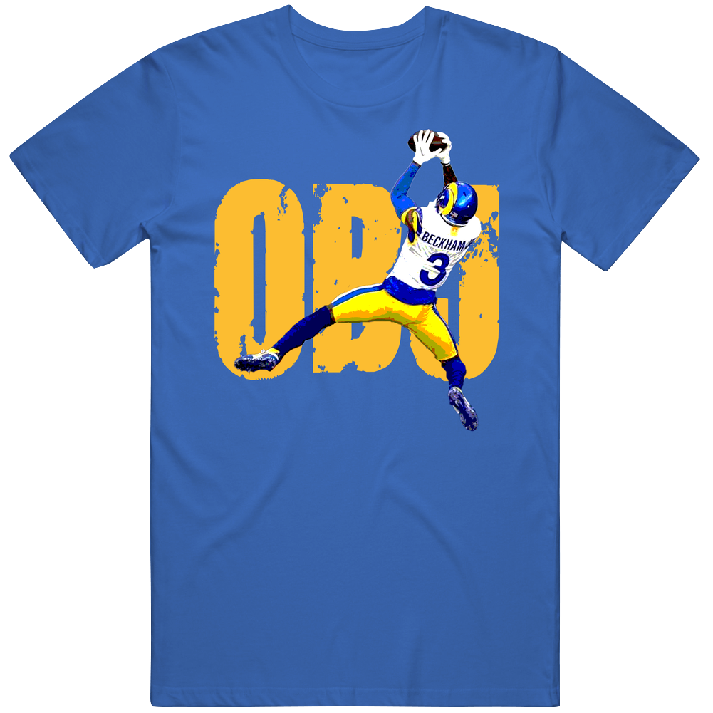 Obj Odell Beckham Jr Touchdown Football Fan Royal Blue Mens Cotton Tee T Shirt Obj Odell Beckham Jr Touchdown Football Fan Royal Blue Mens Cotton Tee T Shirt