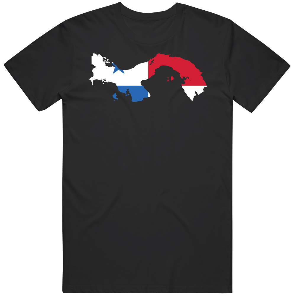 Panama Country Flag Silhouette Patriotic Nationality Mens Cotton Tee T Shirt