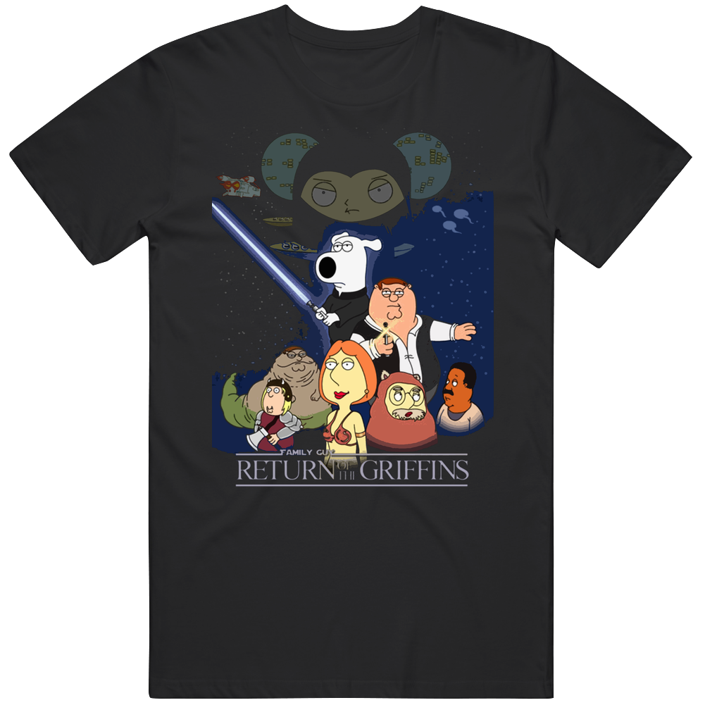 Family Guy Star Wars Return Of The Griffins Funny Mens Cotton Tee T Shirt Family Guy Star Wars Return Of The Griffins Funny Mens Cotton Tee T Shirt