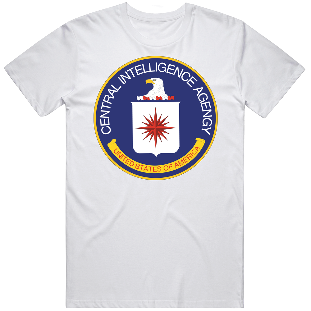 Central Intelligence Agency Cia Logo Mens Cotton Tee T Shirt Central Intelligence Agency Cia Logo Mens Cotton Tee T Shirt