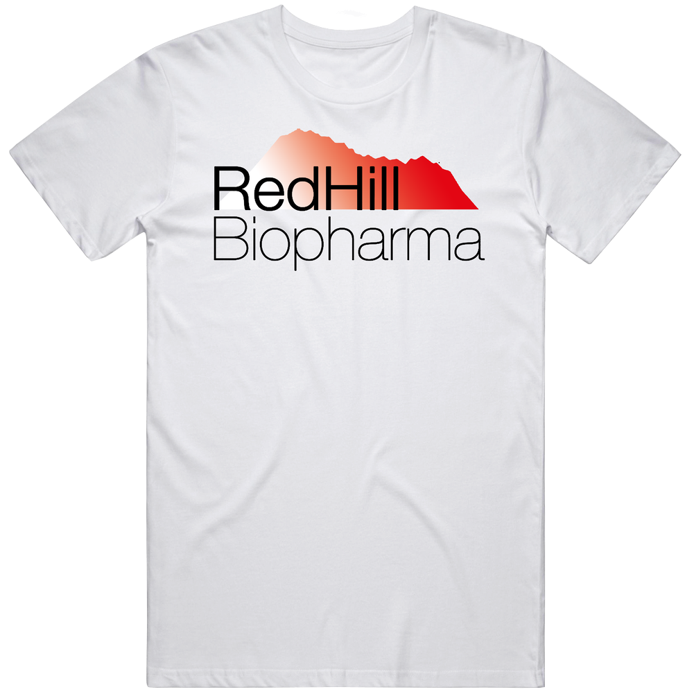 Redhill Biopharma Ltd Nasdaq Company Logo Employee Fan Mens Cotton Tee T Shirt Redhill Biopharma Ltd Nasdaq Company Logo Employee Fan Mens Cotton Tee T Shirt