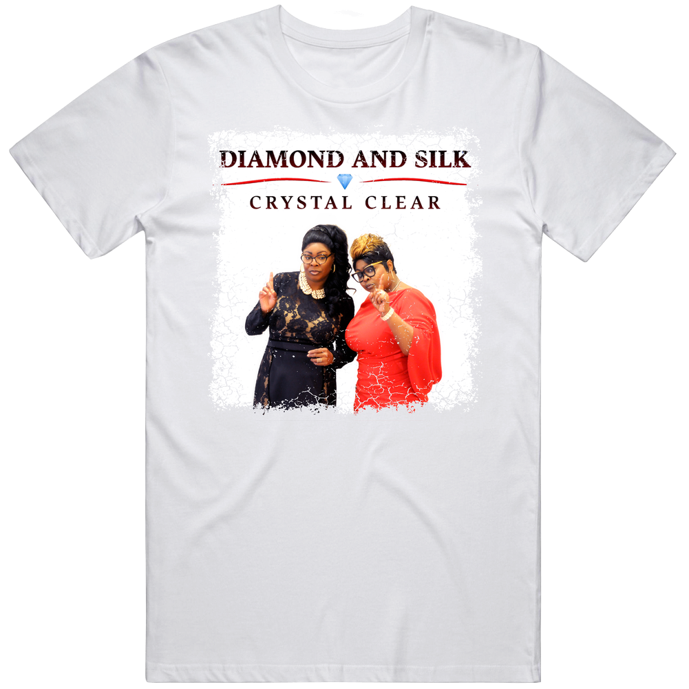 Diamond And Silk Crystal Clear Mens Cotton Tee T Shirt