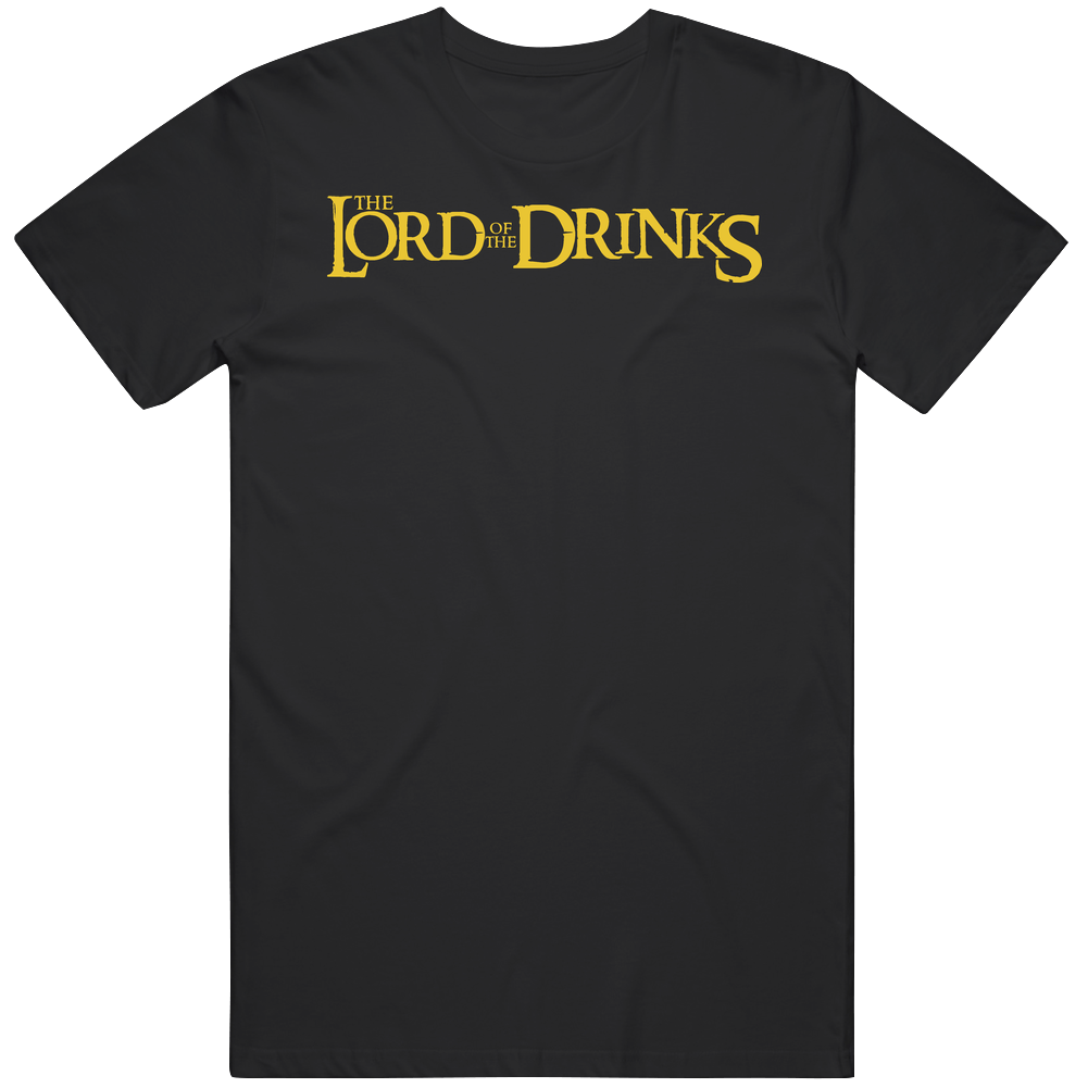The Lord Of The Drinks Parody Funny Mens Cotton Tee T Shirt