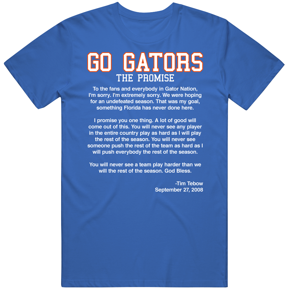 Tim Tebow Football Gators Mens Cotton Tee T Shirt Tim Tebow Football Gators Mens Cotton Tee T Shirt